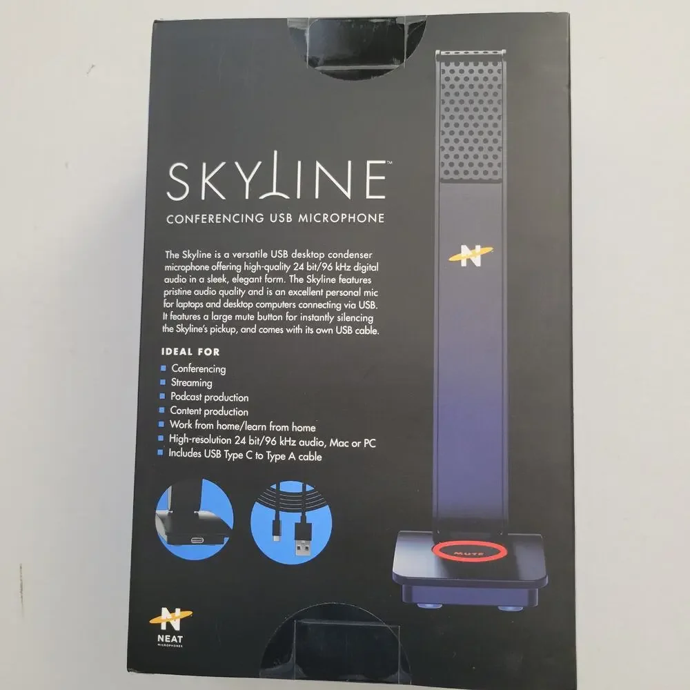 Neat Skyline Directional Cardioid Conferencing USB Microphone Desktop NEW in Box